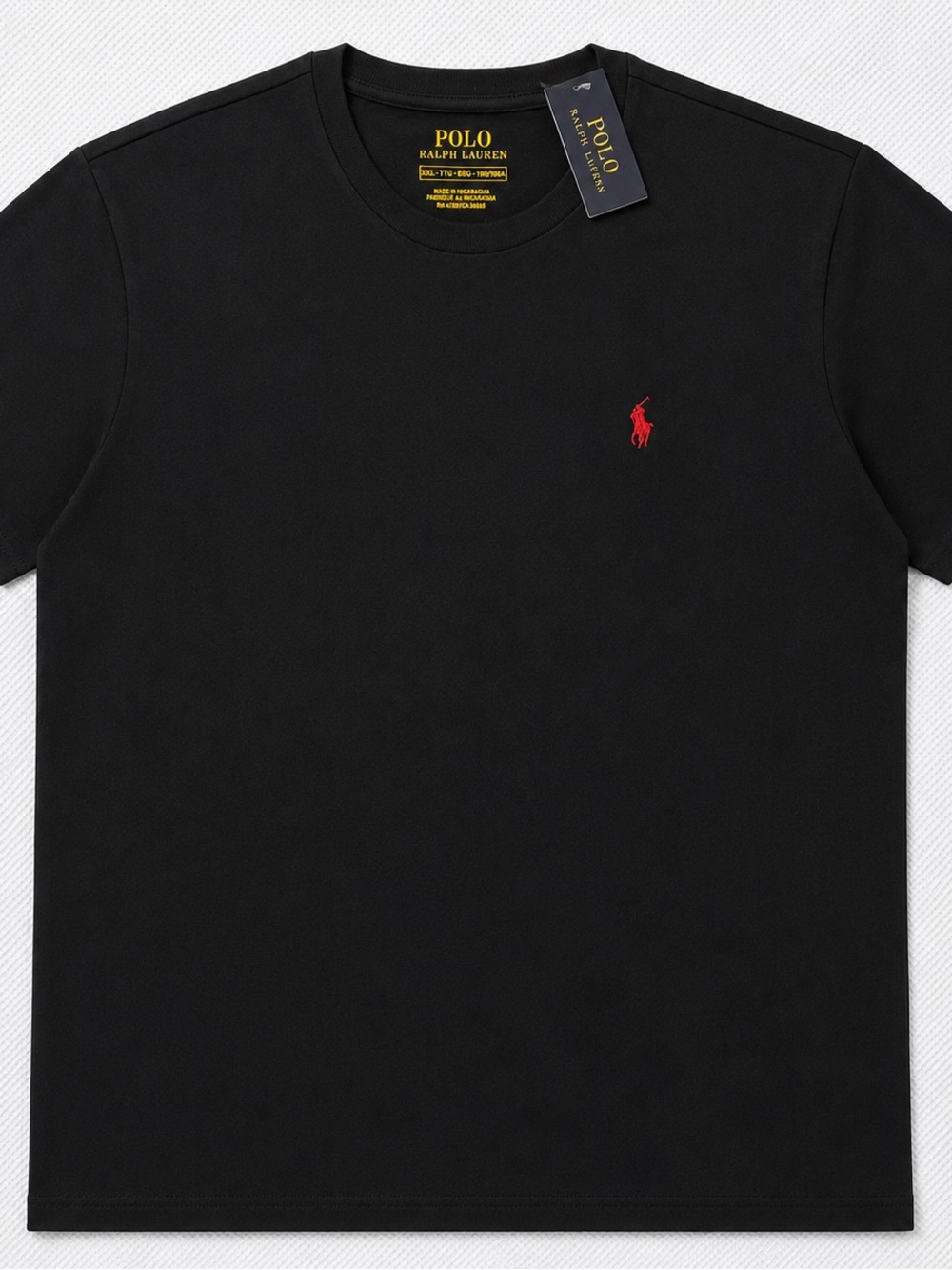 Polo by Ralph Lauren Black Short Sleeve Tee with Red Pony